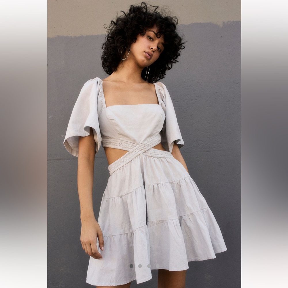 NWT Free People Cross Of Sunlight Mini Dress (M) - Picture 2 of 16